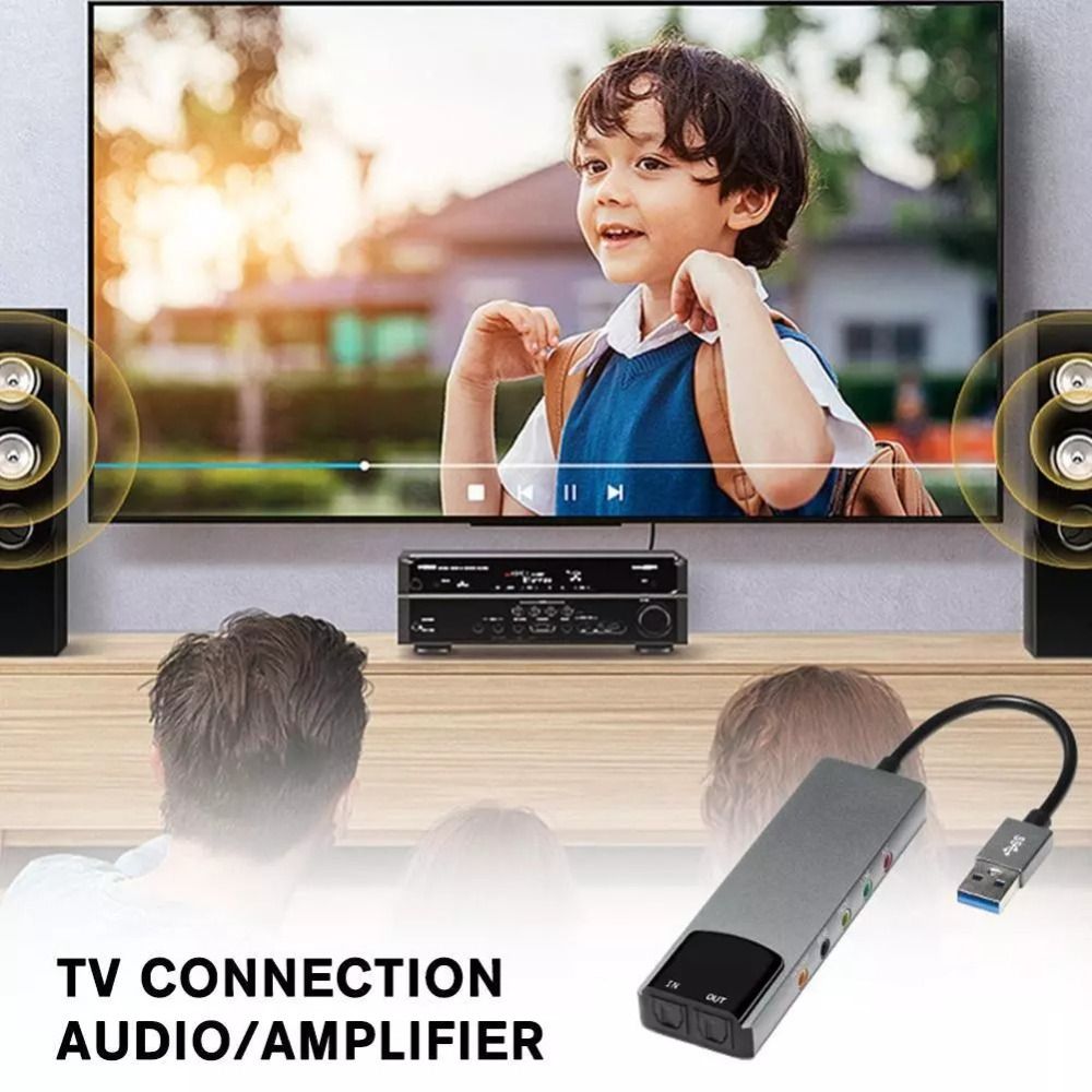 New USB Sound Card 7.1 5.1 Cha - Usb Sound Card External 评论和价格