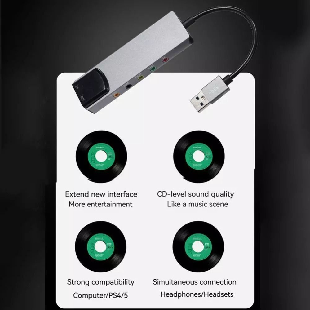 New USB Sound Card 7.1 5.1 Cha - Usb Sound Card External 评论和价格