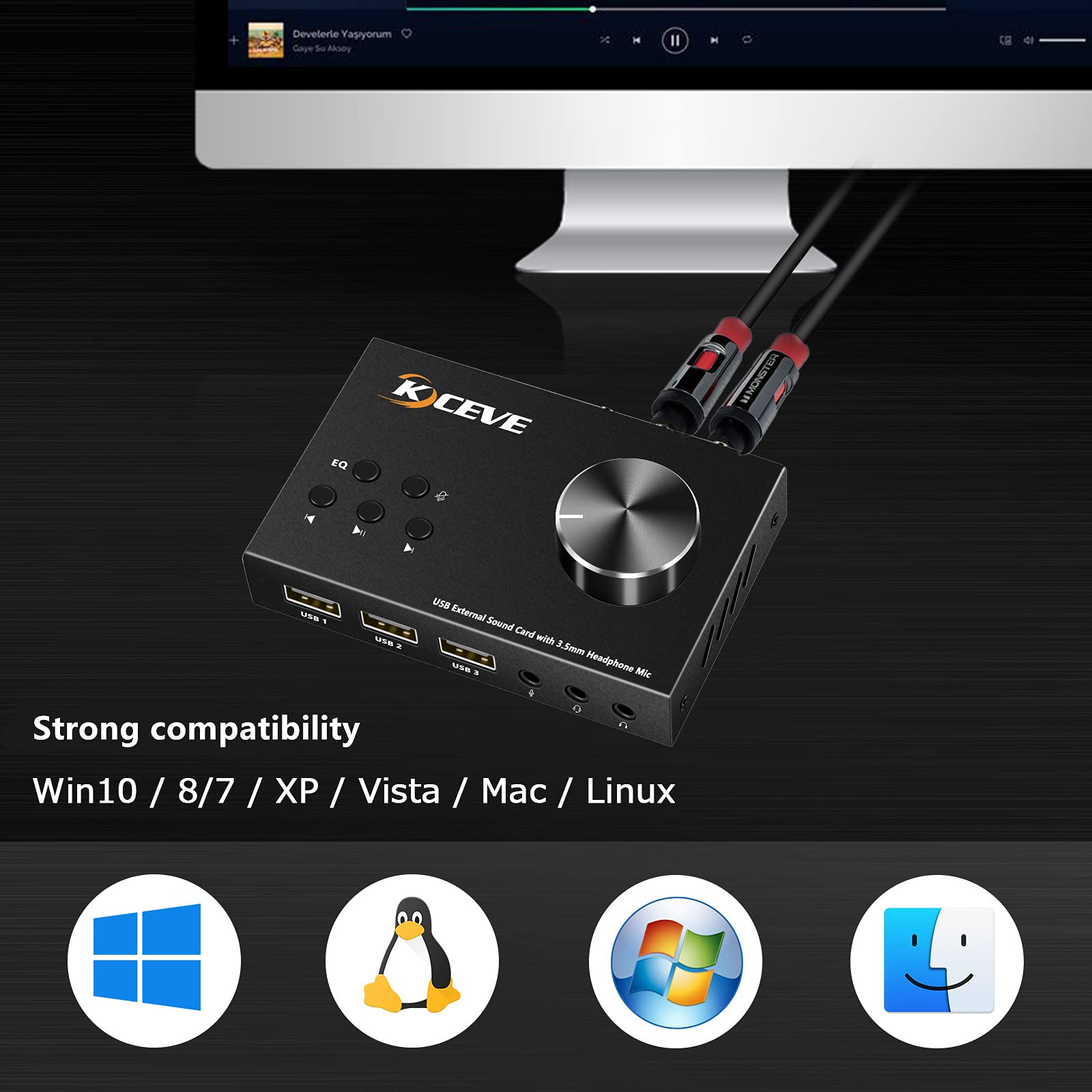 External Sound Card with Volum - Usb Sound Card External 评论和价格
