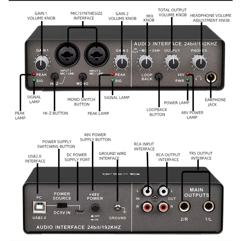 USB Interfaz de audio professi - Usb Sound Card External 评论和价格