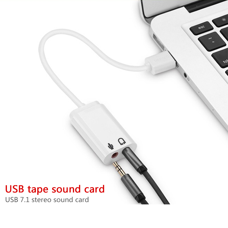 3D White 2.0 Virtual 7.1 Chann - Usb Sound Card External 评论和价格