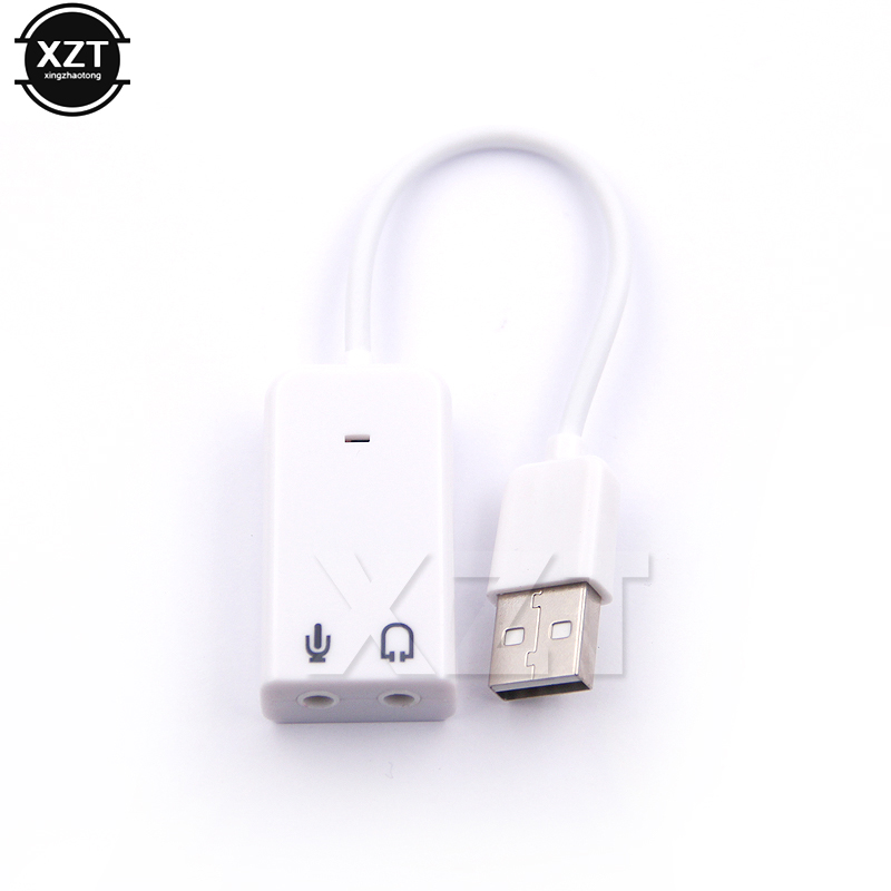3D White 2.0 Virtual 7.1 Chann - Usb Sound Card External 评论和价格